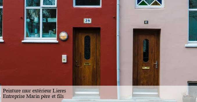 Peinture mur extérieur lieres-62190 Entreprise Marin père et fils