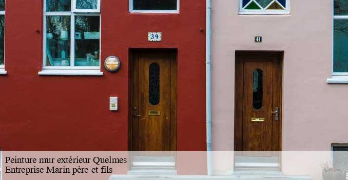 Peinture mur extérieur quelmes-62500 Entreprise Marin père et fils