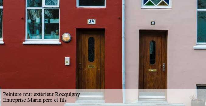 Peinture mur extérieur rocquigny-62450 Entreprise Marin père et fils