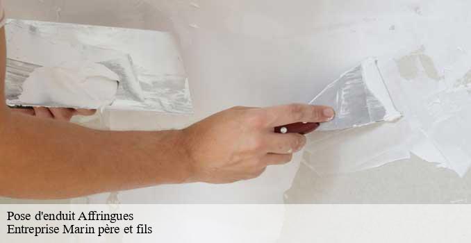 Pose d'enduit affringues-62380 Entreprise Marin père et fils