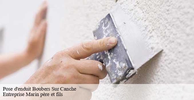 Pose d'enduit boubers-sur-canche-62270 Entreprise Marin père et fils