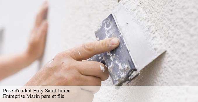 Pose d'enduit erny-saint-julien-62960 Entreprise Marin père et fils