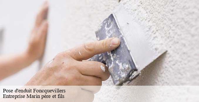 Pose d'enduit foncquevillers-62111 Entreprise Marin père et fils
