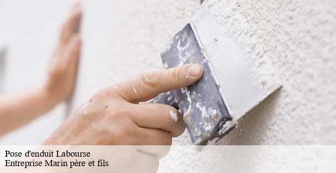 Pose d'enduit labourse-62113 Entreprise Marin père et fils