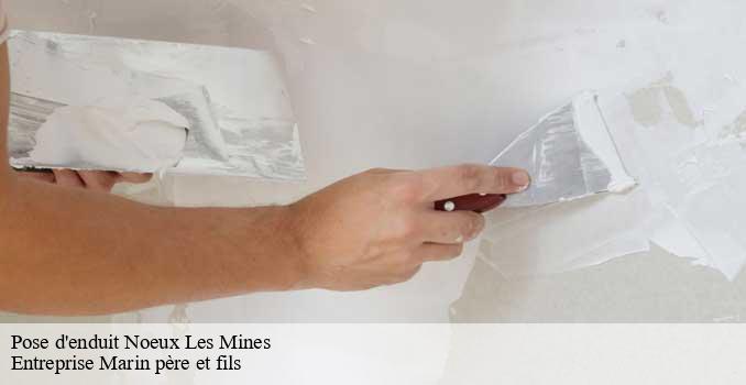 Pose d'enduit noeux-les-mines-62290 Entreprise Marin père et fils