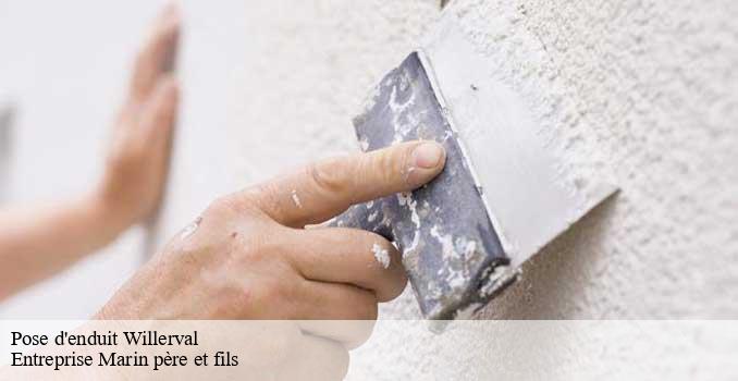 Pose d'enduit willerval-62580 Entreprise Marin père et fils