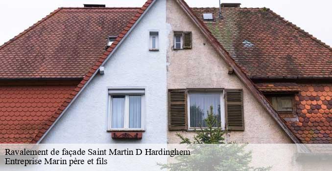 Ravalement de façade saint-martin-d-hardinghem-62560 Entreprise Marin père et fils