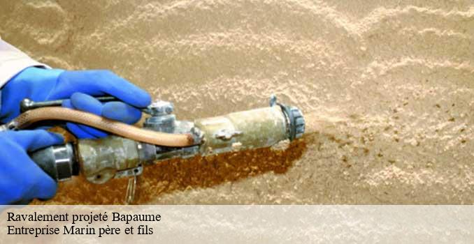 Ravalement projeté bapaume-62450 Entreprise Marin père et fils
