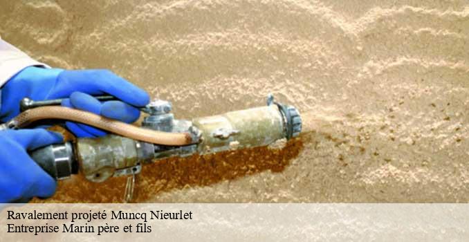 Ravalement projeté muncq-nieurlet-62890 Entreprise Marin père et fils