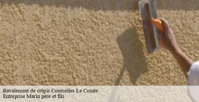 Ravalement de crépis courcelles-le-comte-62121 Entreprise Marin père et fils